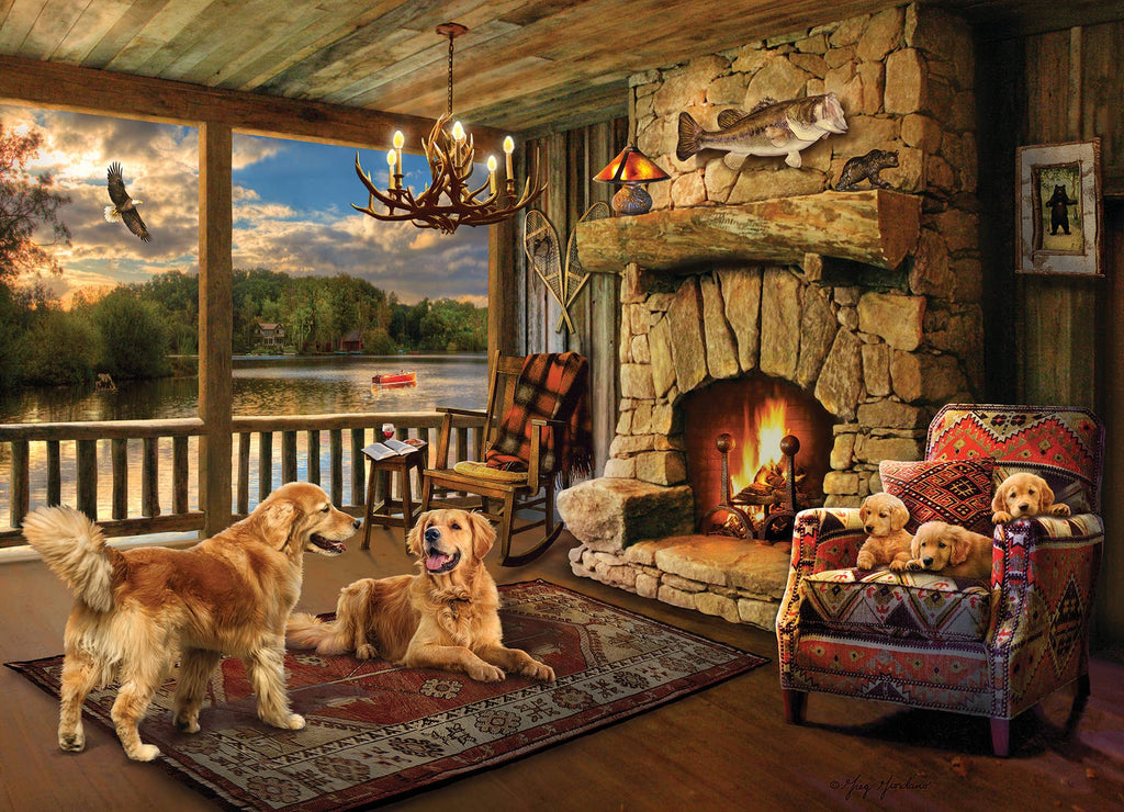 Lakeside Cabin 1000-Piece Cobble Hill Puzzle