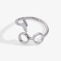 Harry Potter™ Glasses + Scar Ring Wrap: Sterling Silver