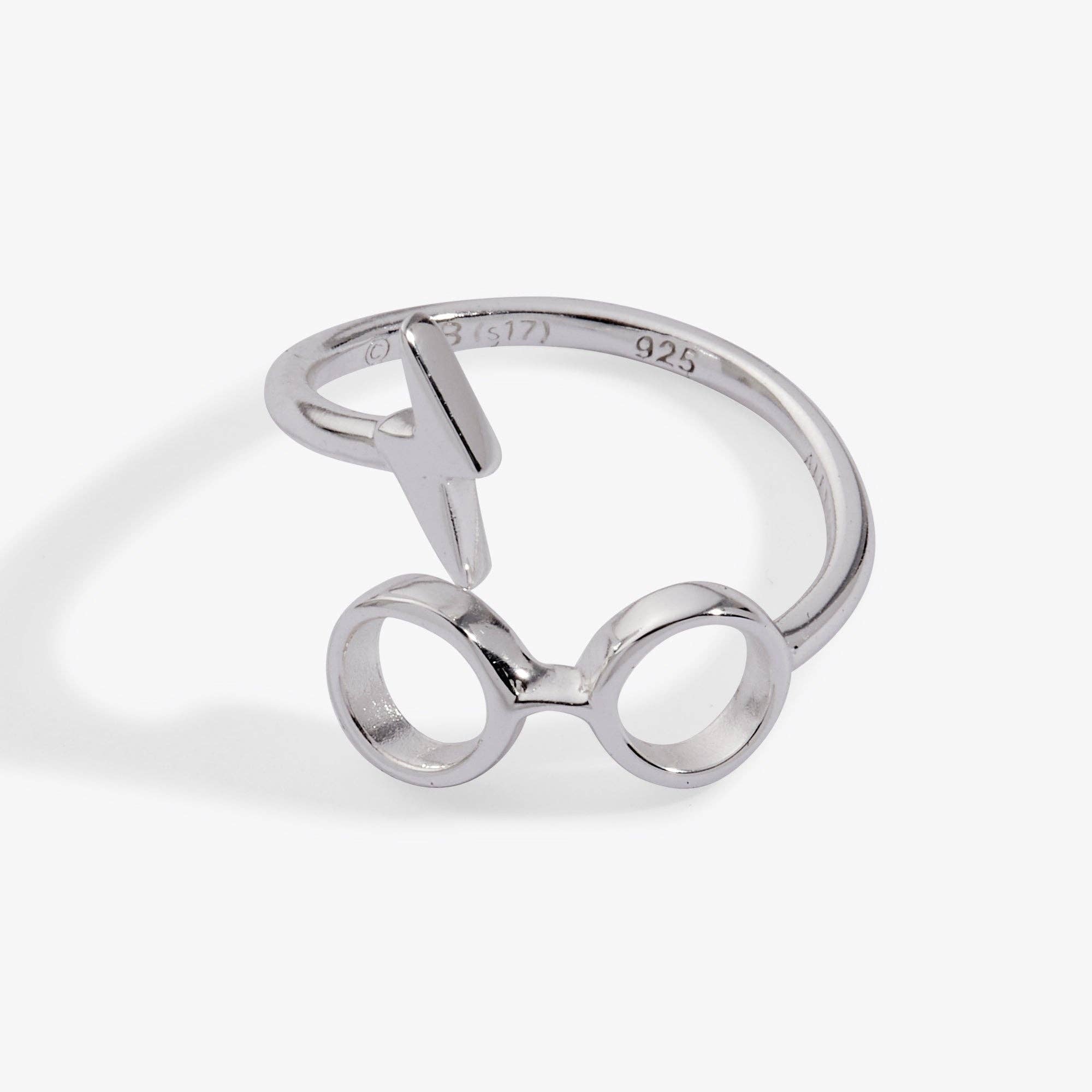 Harry Potter™ Glasses + Scar Ring Wrap: 14kt Gold Over Sterling Silver