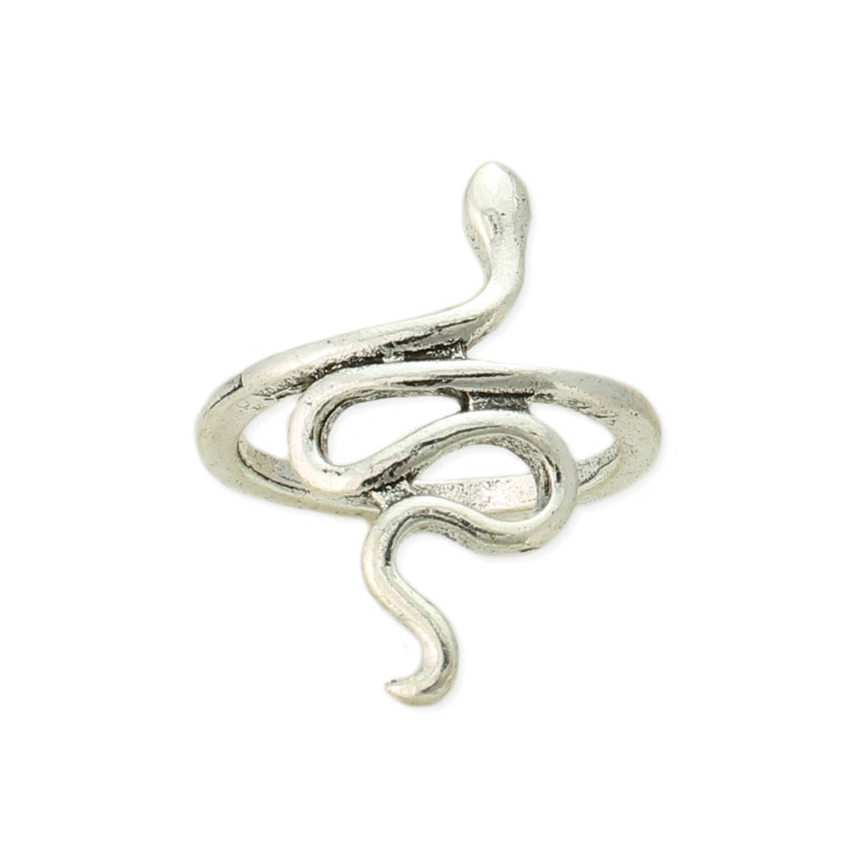 Silver Snake Slither Wrap Ring