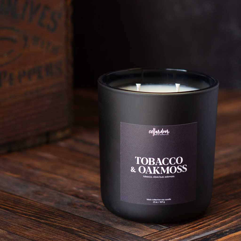 Tobacco & Oakmoss - 13 oz Double Wick Soy Candle