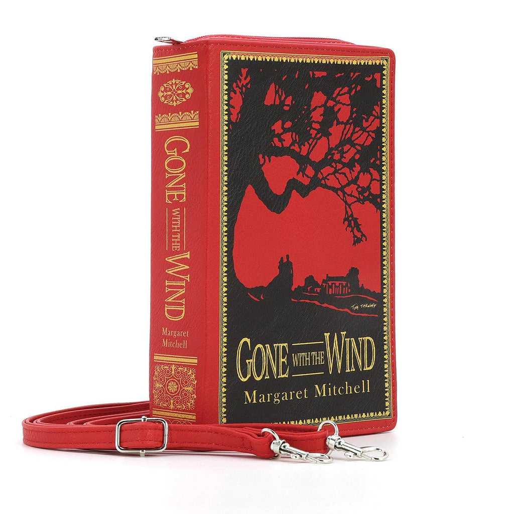 Gone with the Wind Book Clutch Bag in Vinyl: Red