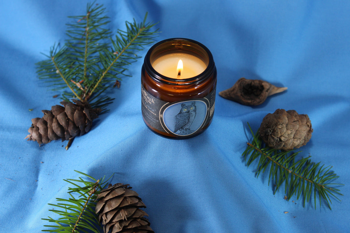 Soy Wax Candle with Cotton Wick - White Lodge (3 oz)