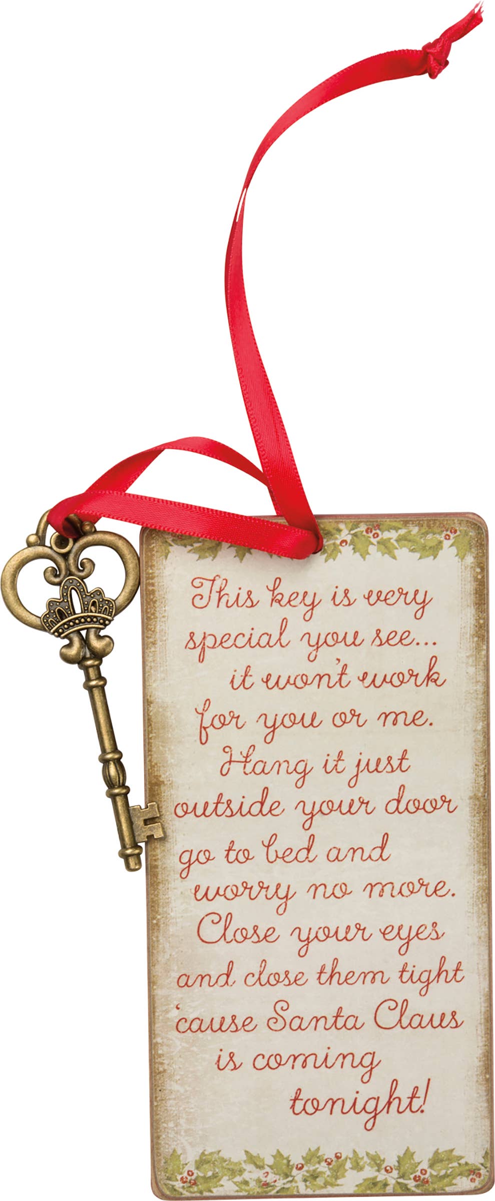 Vintage Santa's Magic Key Ornament