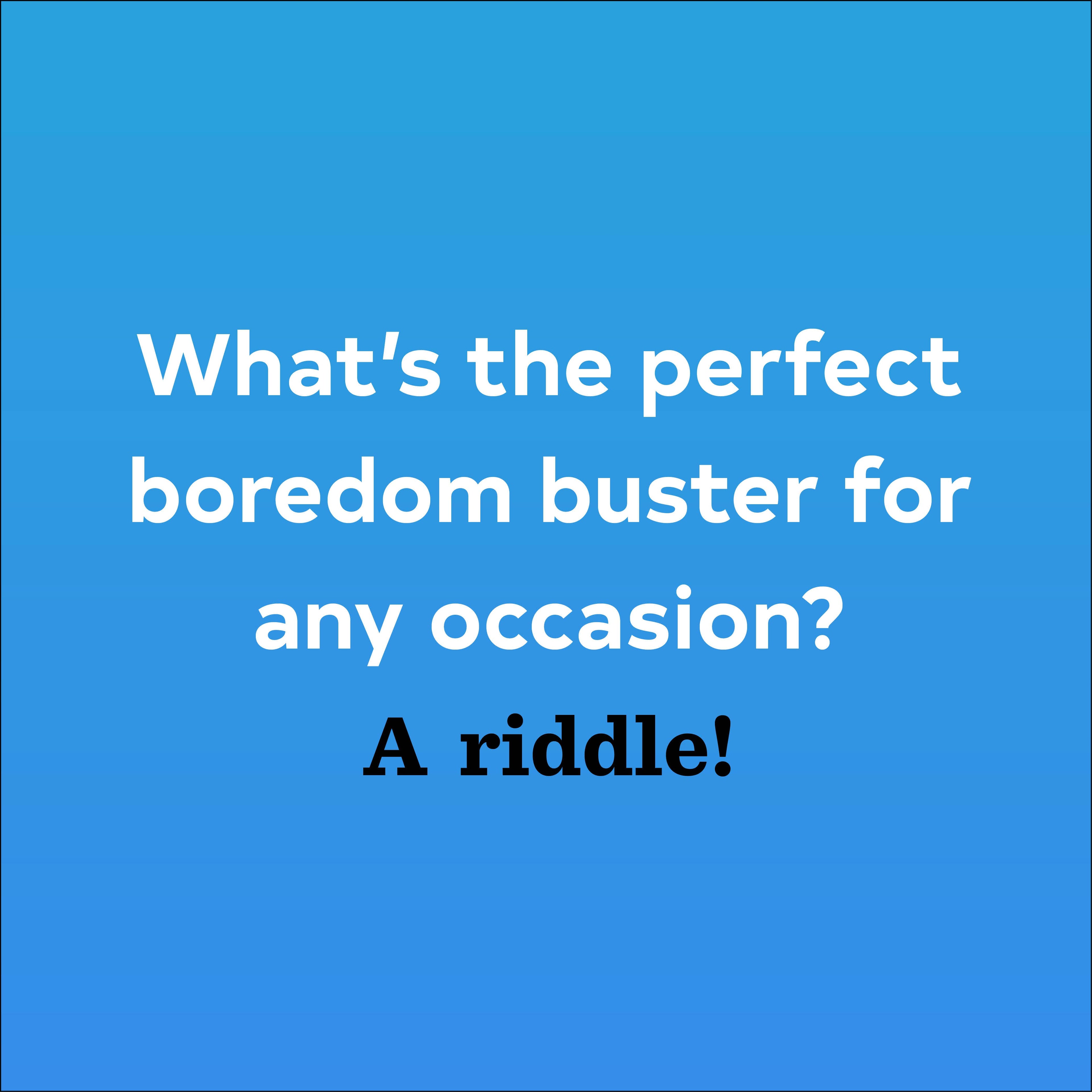 After Dinner Amusements: Riddle Me This