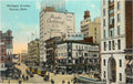 Postcard MI-688 Michigan Avenue, Detroit
