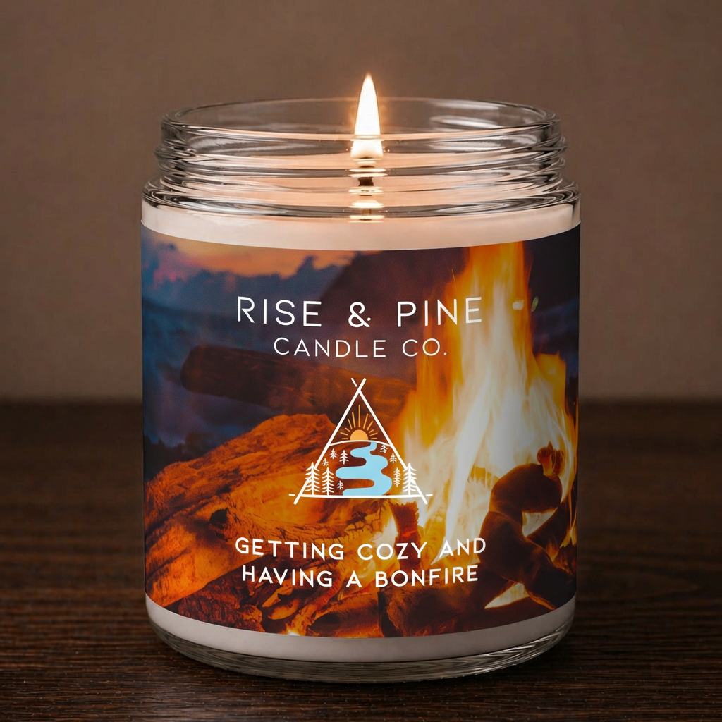 Bonfire/Campfire Soy Wax Candle - 9oz