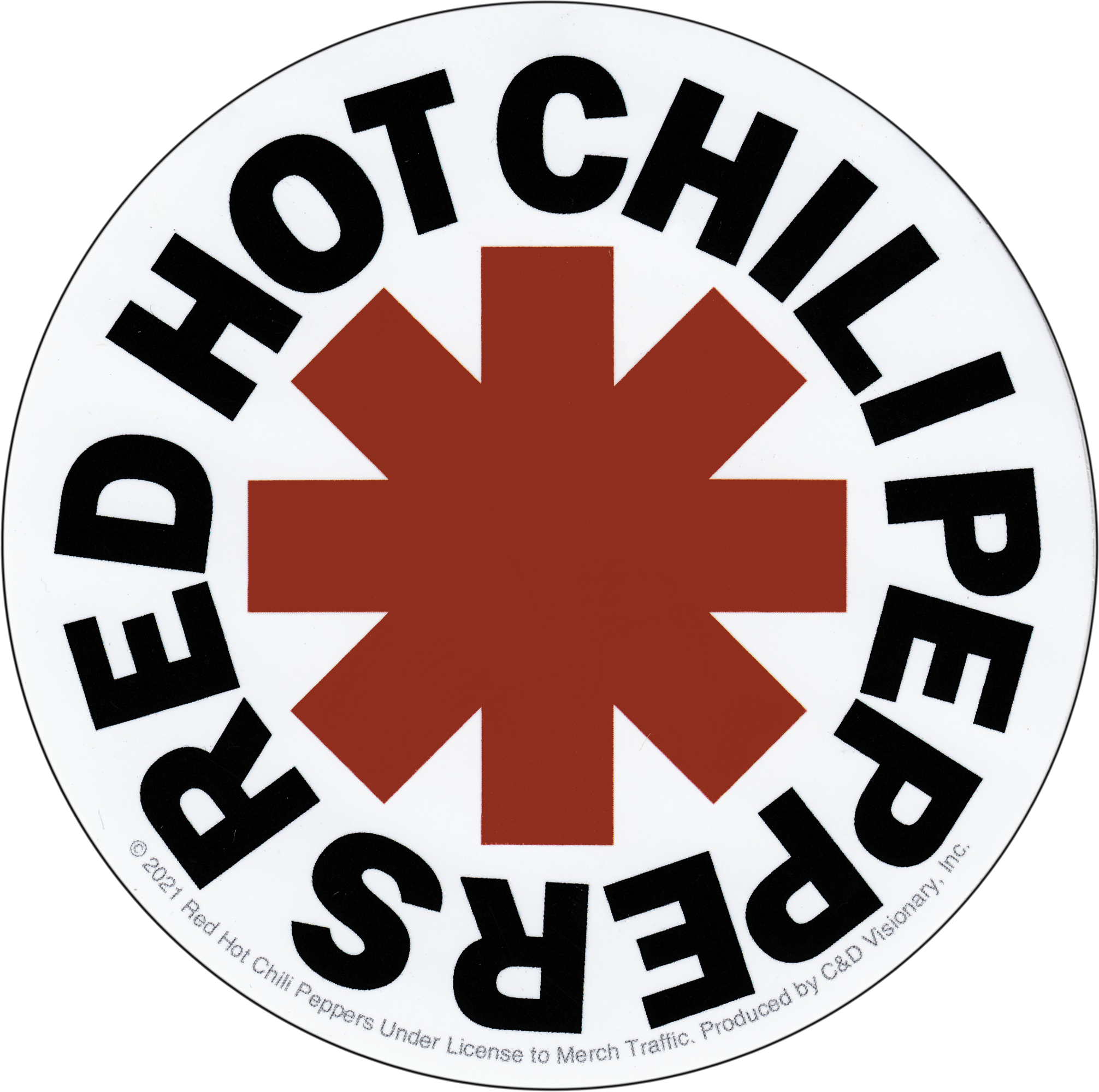 Sticker - Red Hot Chili Peppers 4" Logo Rock Music Band 90s