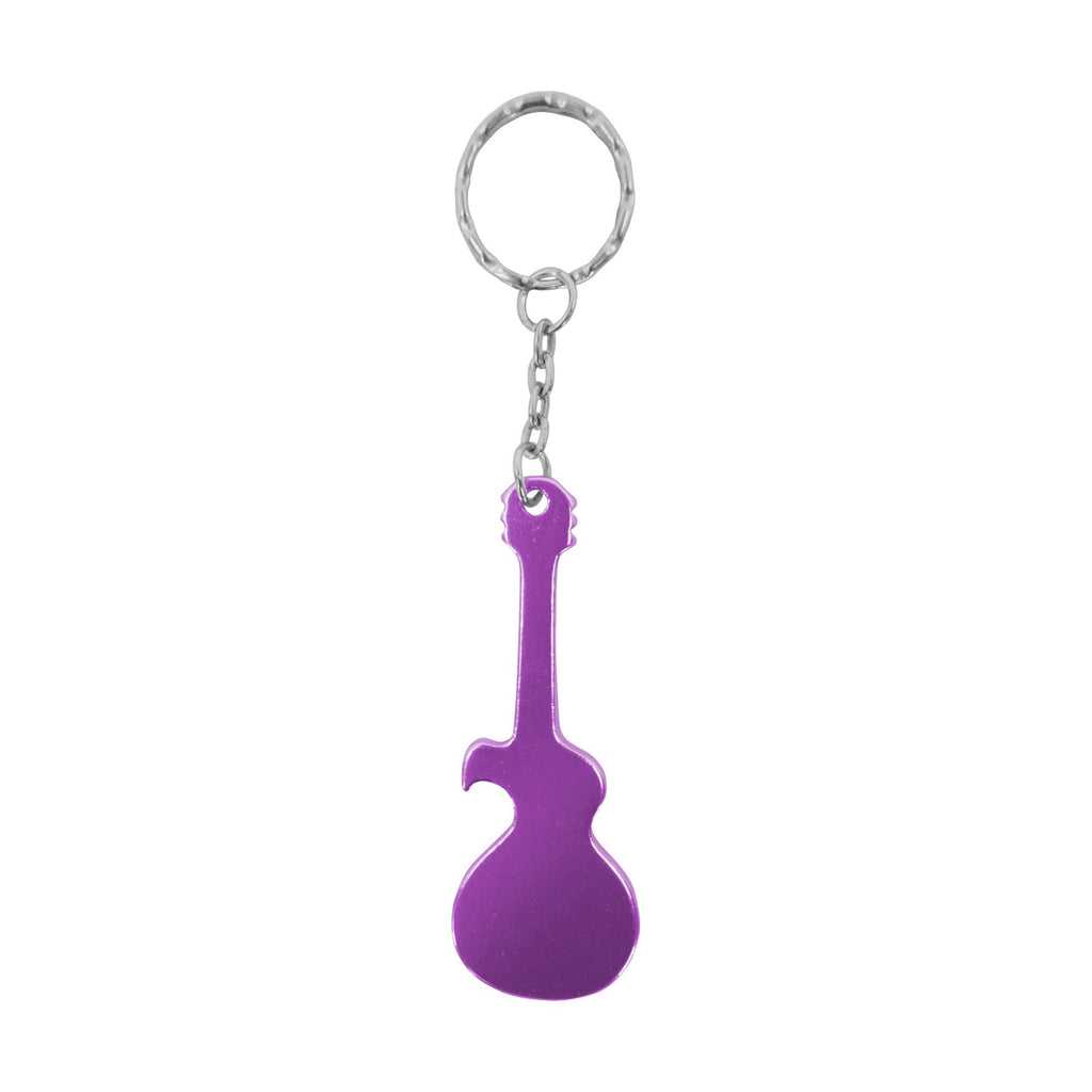 Keychain - Guitar Bottle Opener - 6 Colors - Music Gift Rock: Black