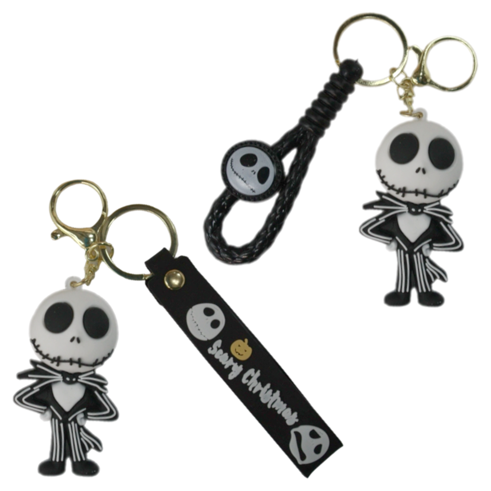 Keychain - Jack Skeleton Spooky Cute Christmas Halloween