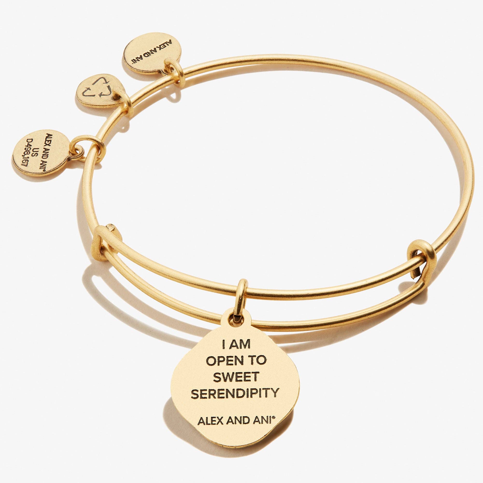 Four Leaf Clover Charm Bangle, 'Sweet Serendipity': Rafaelian Silver