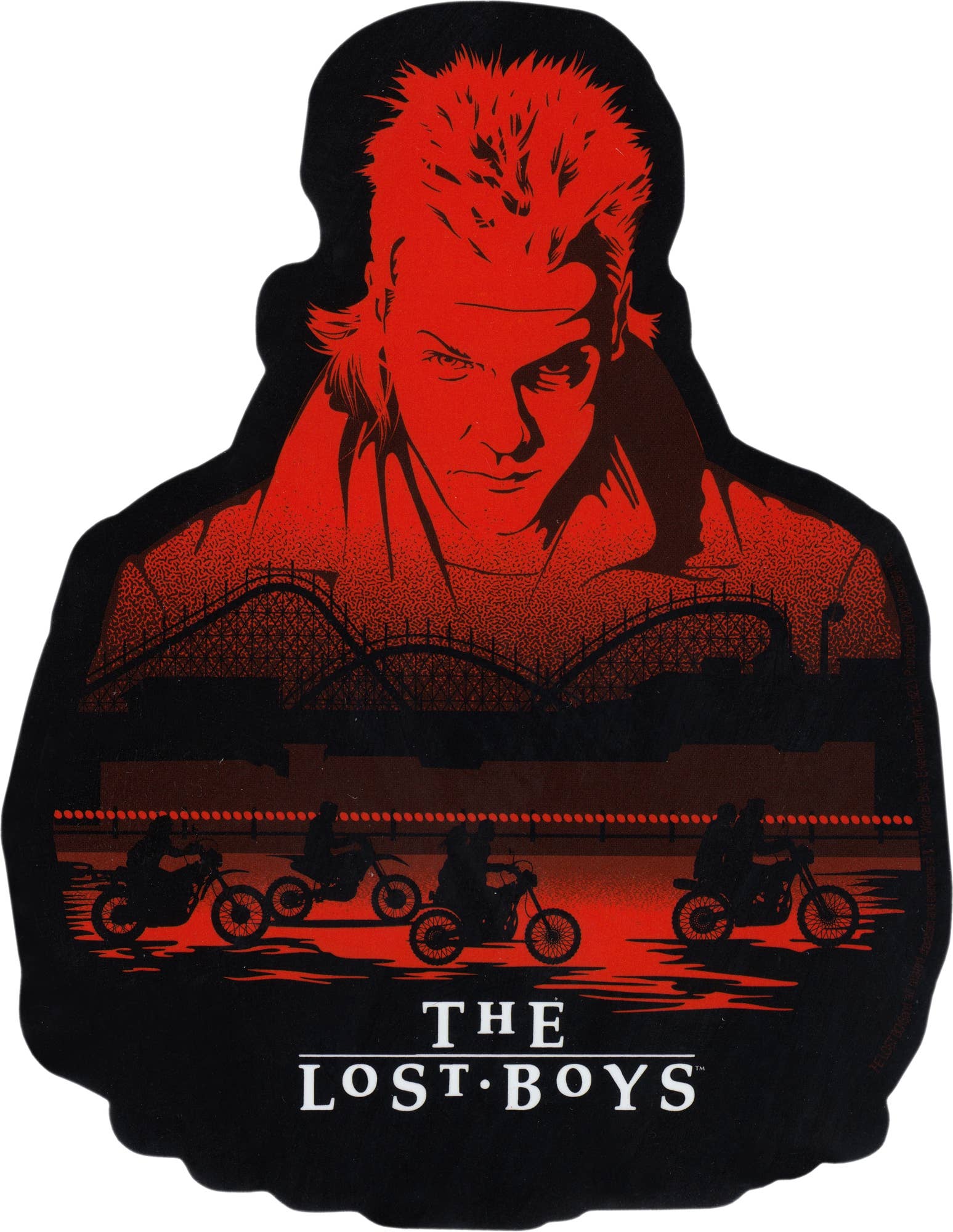 Sticker - The Lost Boys Movie - David With Logo - Horror