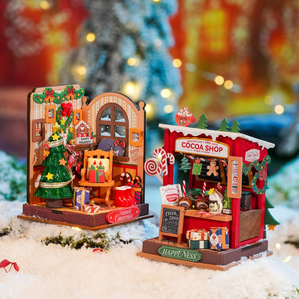 DIY Miniature House Kit: Cocoa Shop