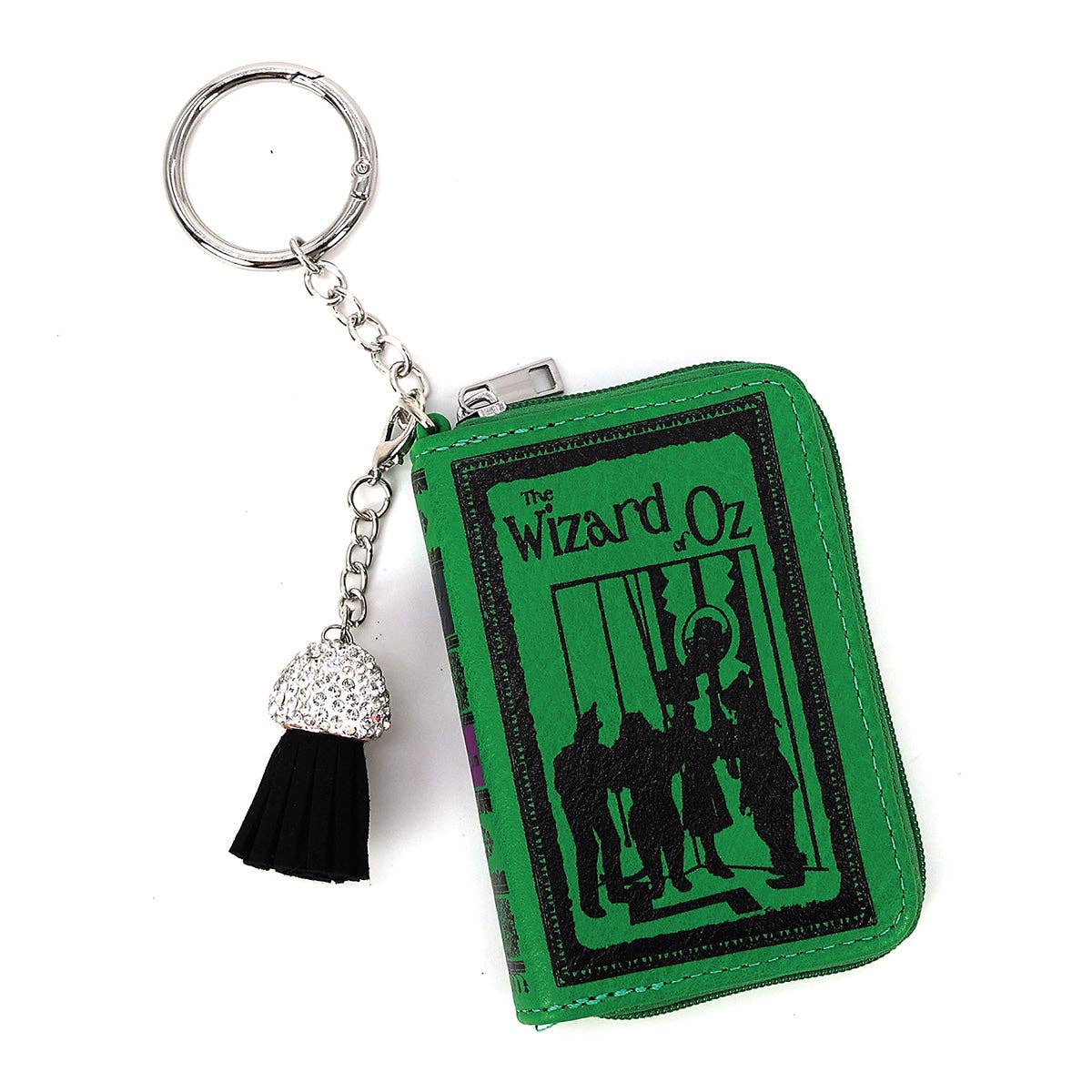 THE WIZARD OF OZ BOOK BAG CHARM COIN PURSE IN VINYL