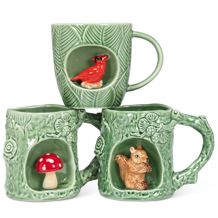 Nature Inspired Mug with Alcove-4"H(11oz): Mushroom