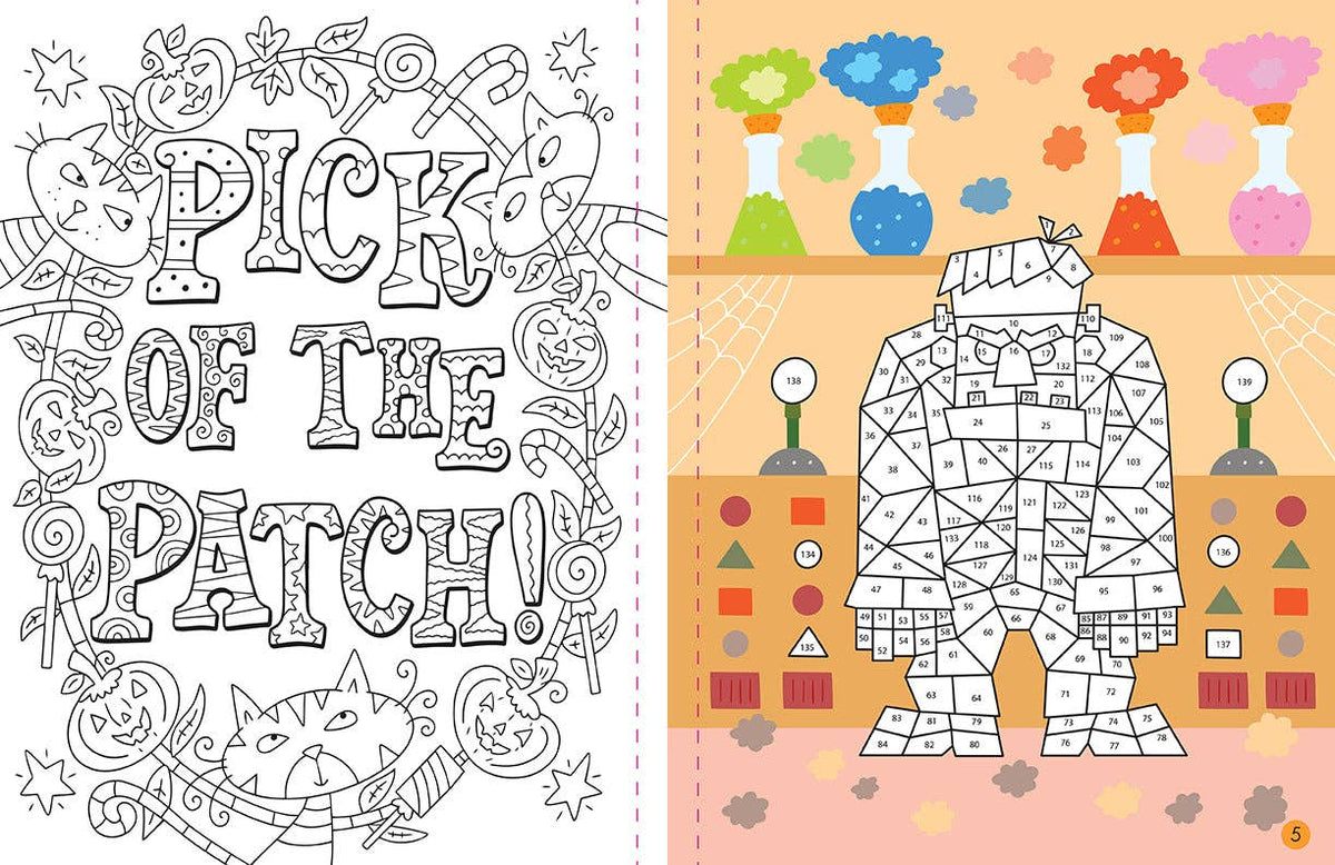 Mindful Sticker By Number: Halloween