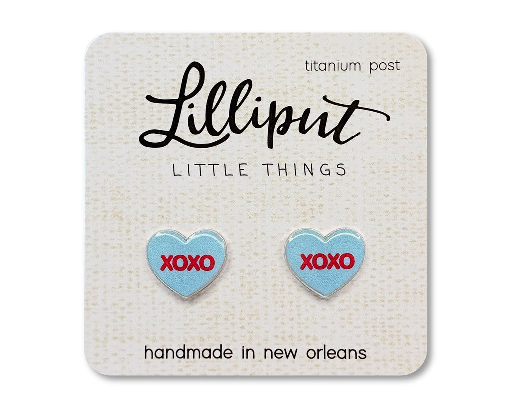 NEW Conversation Heart Earrings // Valentines Day: Pink