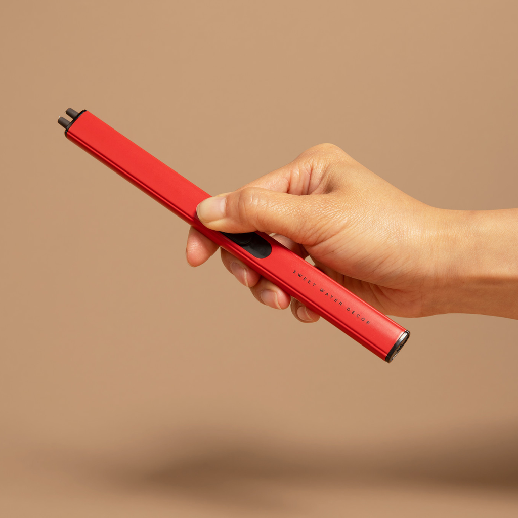 Red Rechargeable Electric Lighter - Home Decor