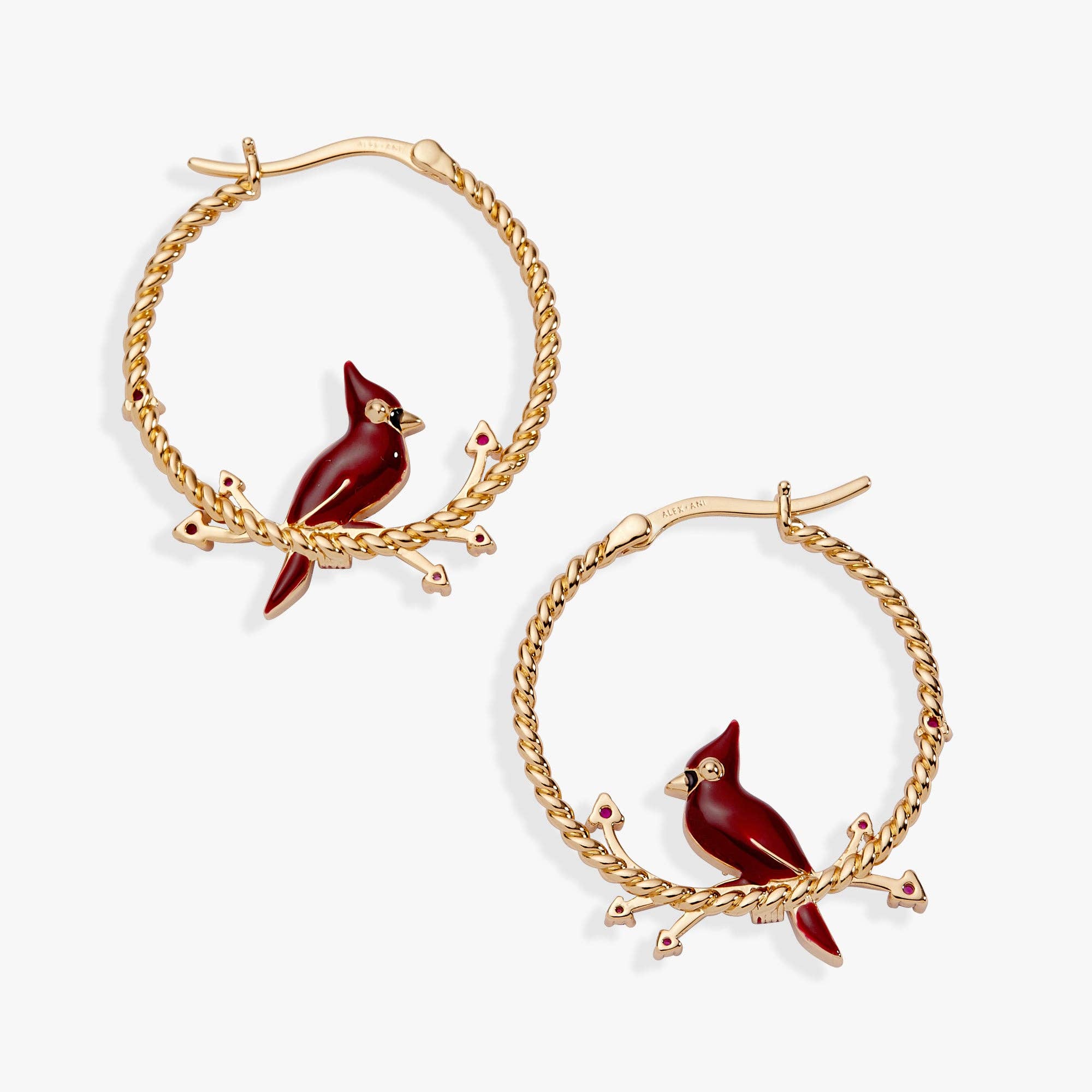 Cardinal Reversible Hoop Earrings: Silver