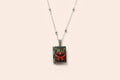 Dracula Book Locket Necklace Literary Gift: Sterling Silver Plated