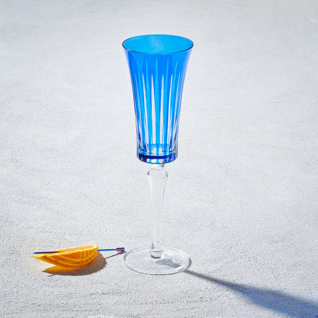Vikko Décor - Timeless, 6oz Champagne Glass, Blue