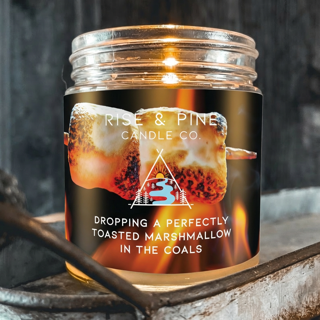 Campfire Marshmallow Soy Wax Candle - 9oz