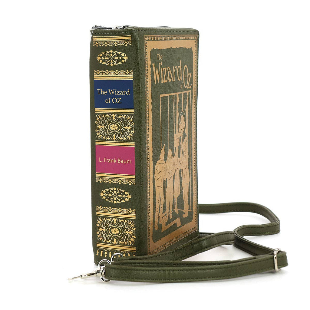 Wizard of Oz Book Clutch Bag in Vinyl Material: Black
