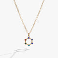 Sister Hidden Message Acrostic Necklace: Stainless Steel Gold