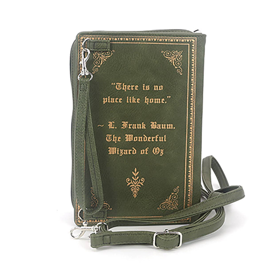 Wizard of Oz Book Clutch Bag in Vinyl Material: Black