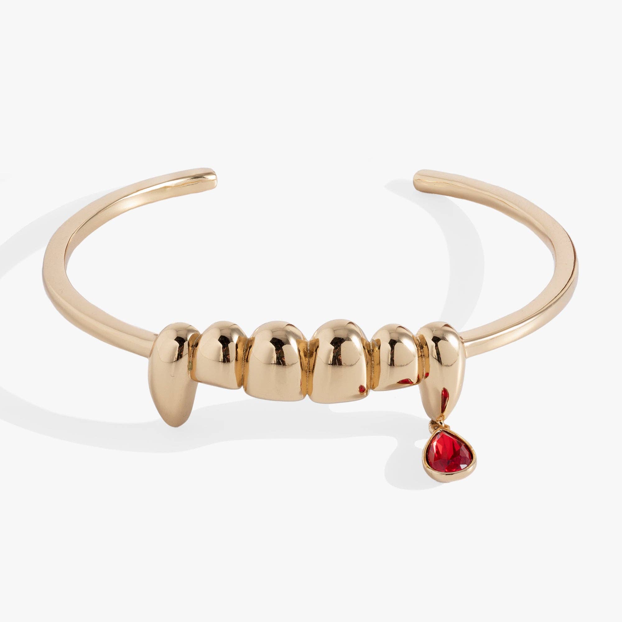 Vampire Teeth Fangs Cuff: Gold