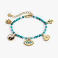 Healing Stone Charm Bracelet: Gold