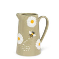 Jug with Daisies & Bee-5.5"H