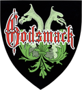 Sticker - Godsmack VINTAGE 90s Dragon Shield Rock Metal Band