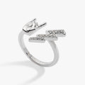 80s Rock Star Open Ring: Silver