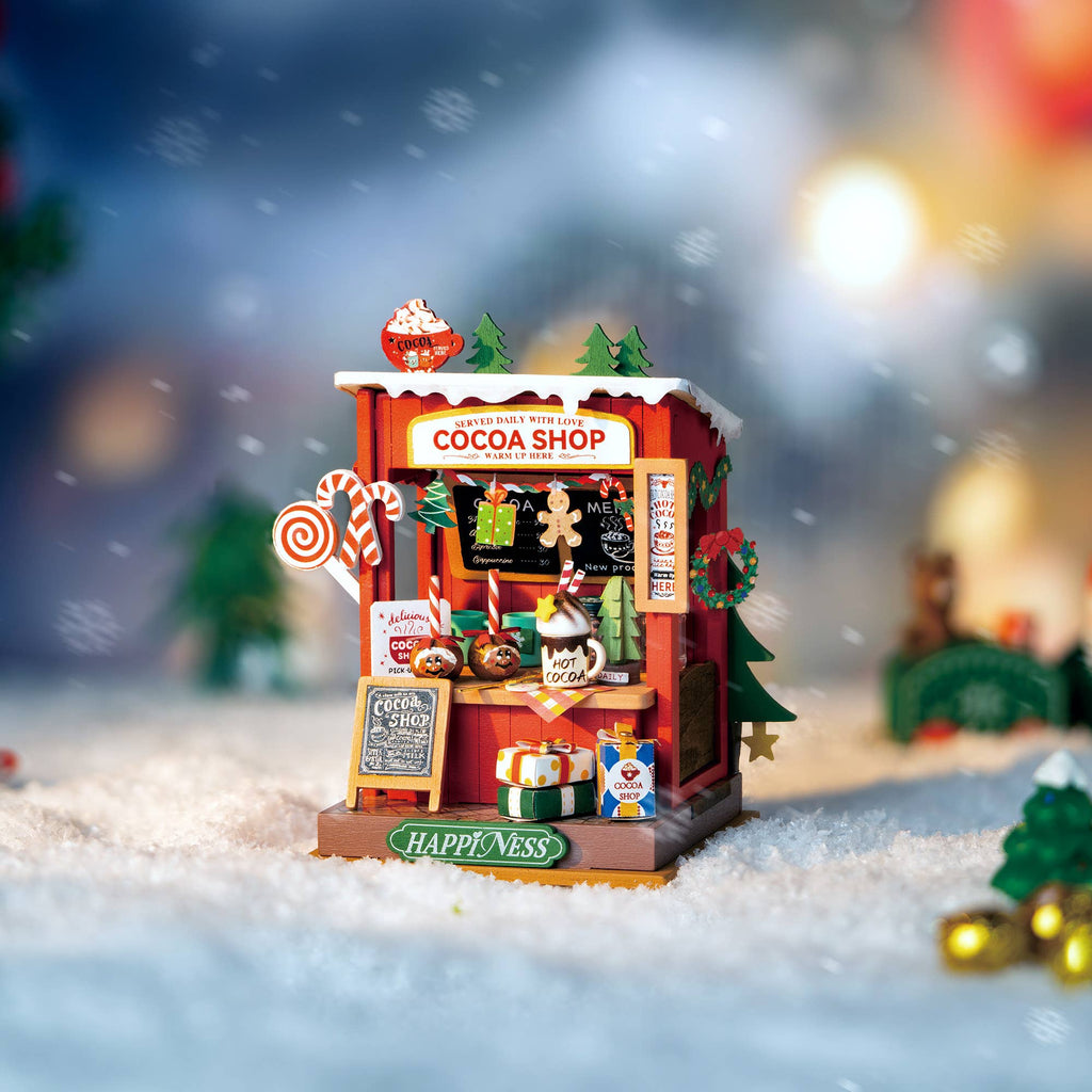 DIY Miniature House Kit: Cocoa Shop