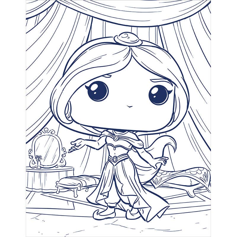 Disney Princess: The Official Funko POP! Coloring Book - NEW