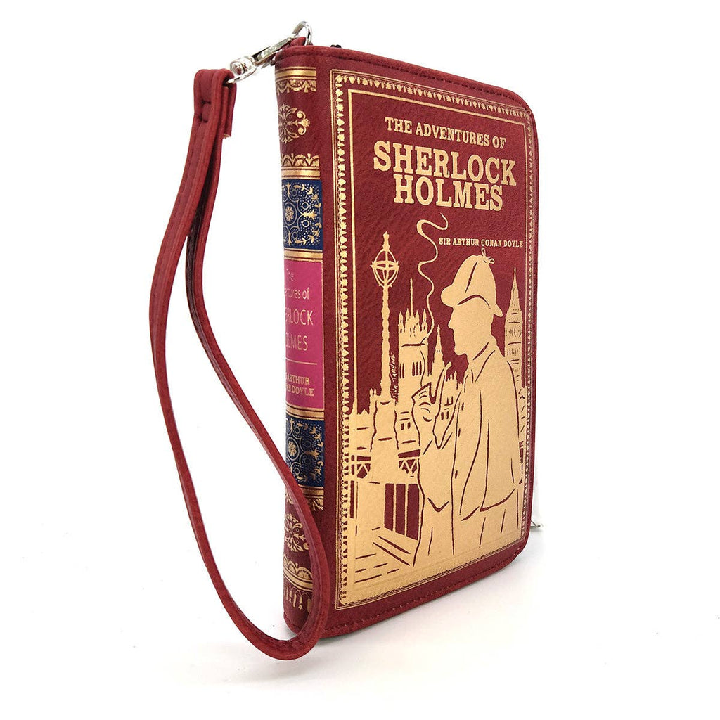 Sherlock Holmes Book Wallet In Vinyl: RED