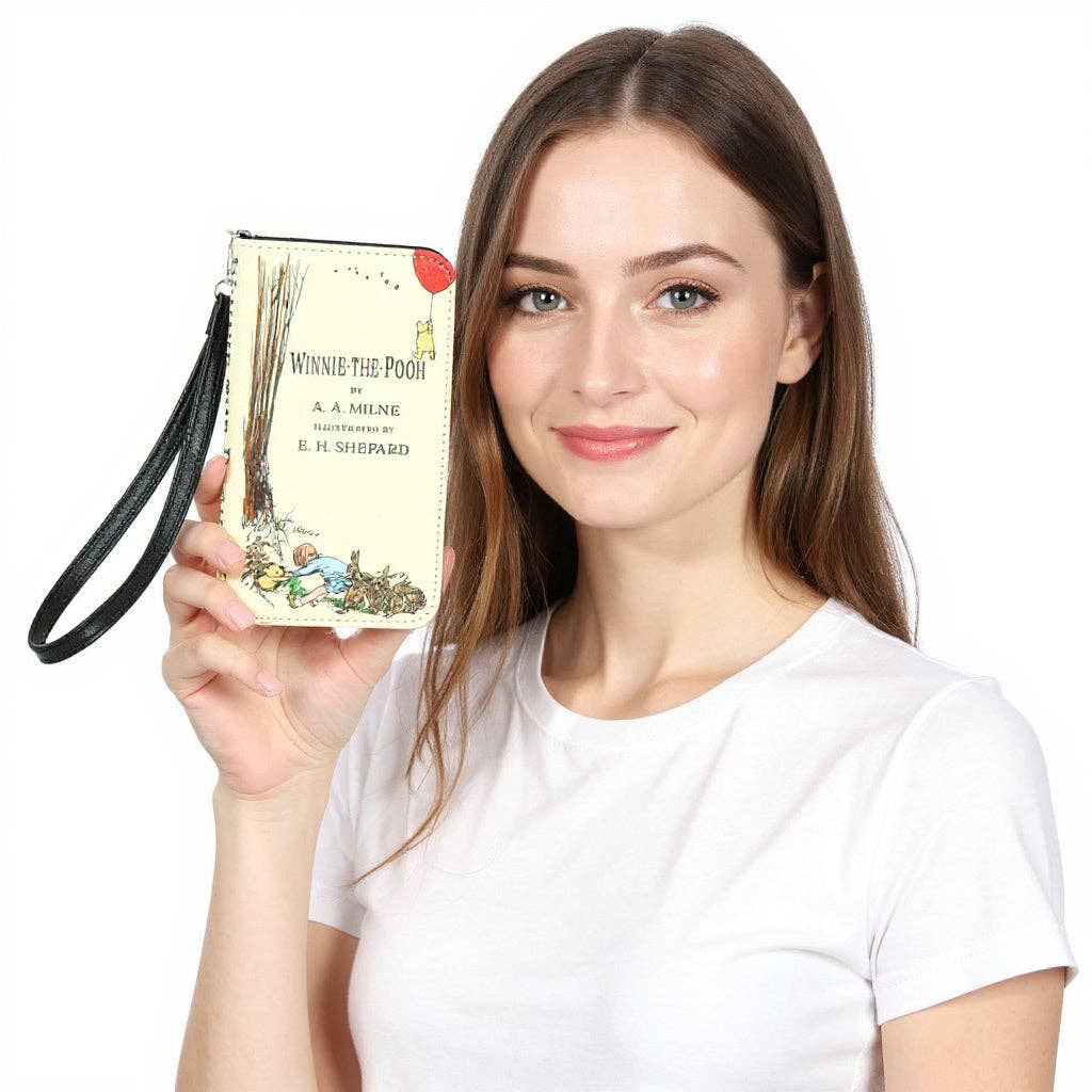 Winnie the Pooh Book Wallet in Vinyl: Beige