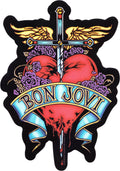 Sticker - Bon Jovi - Heart And Sword Logo 1980s Rock Music