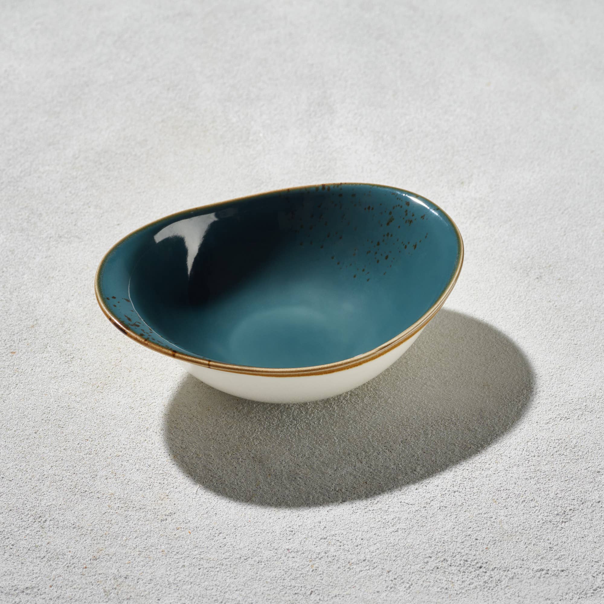 Terra - Oval Bowl, Dark Blue, 7.25" X 5.25"