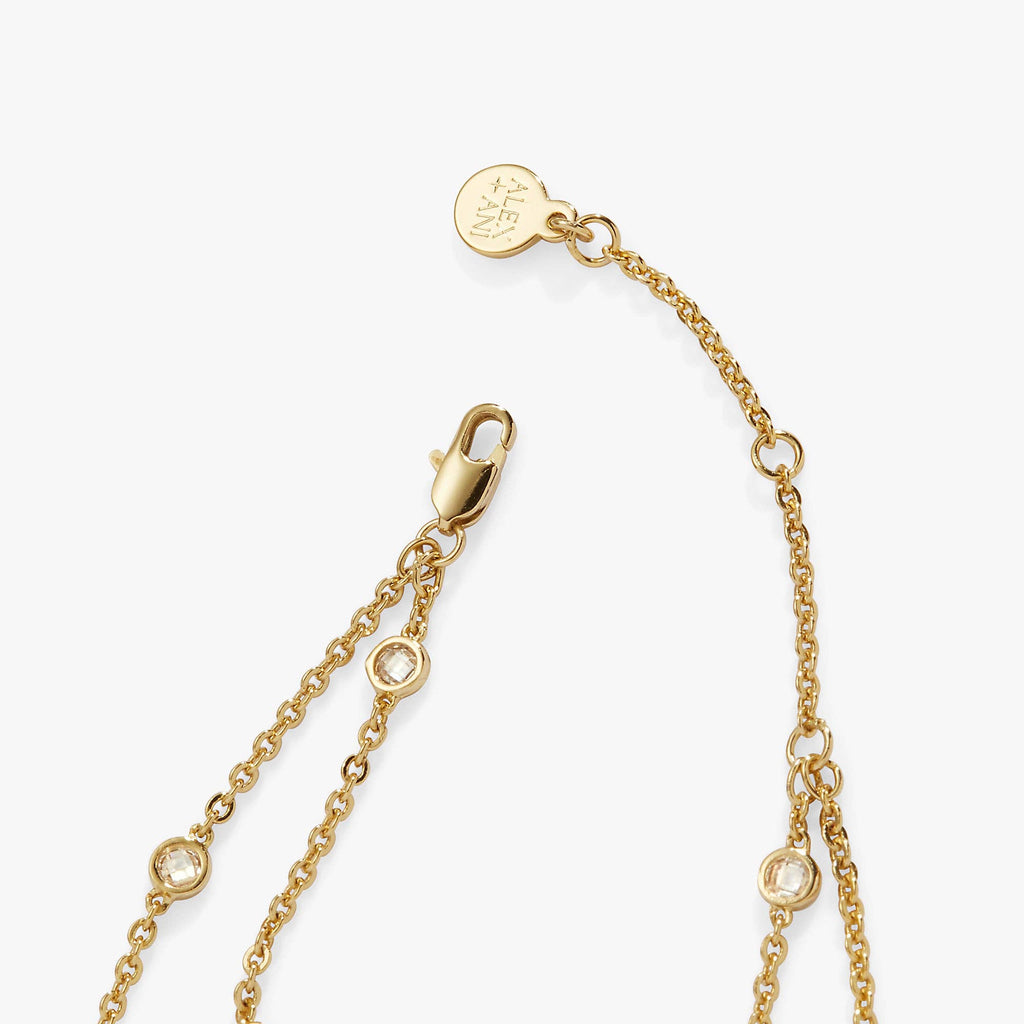 Sister Infinity Chain Double Strand Bracelet: Silver