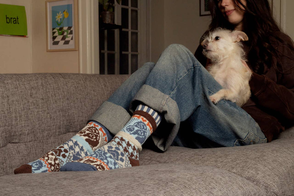 Dog Crew Socks | Give Back to Pet Rescue: Medium (Women 8 - 10 / Men 7 - 9)