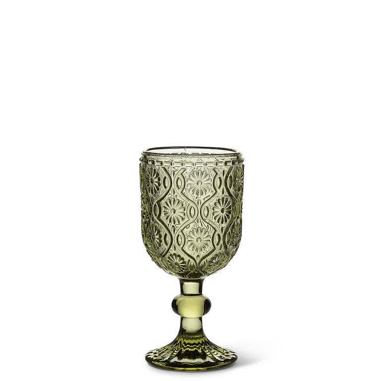 Daisy Cordial Glass-Olive-4"H(2oz)