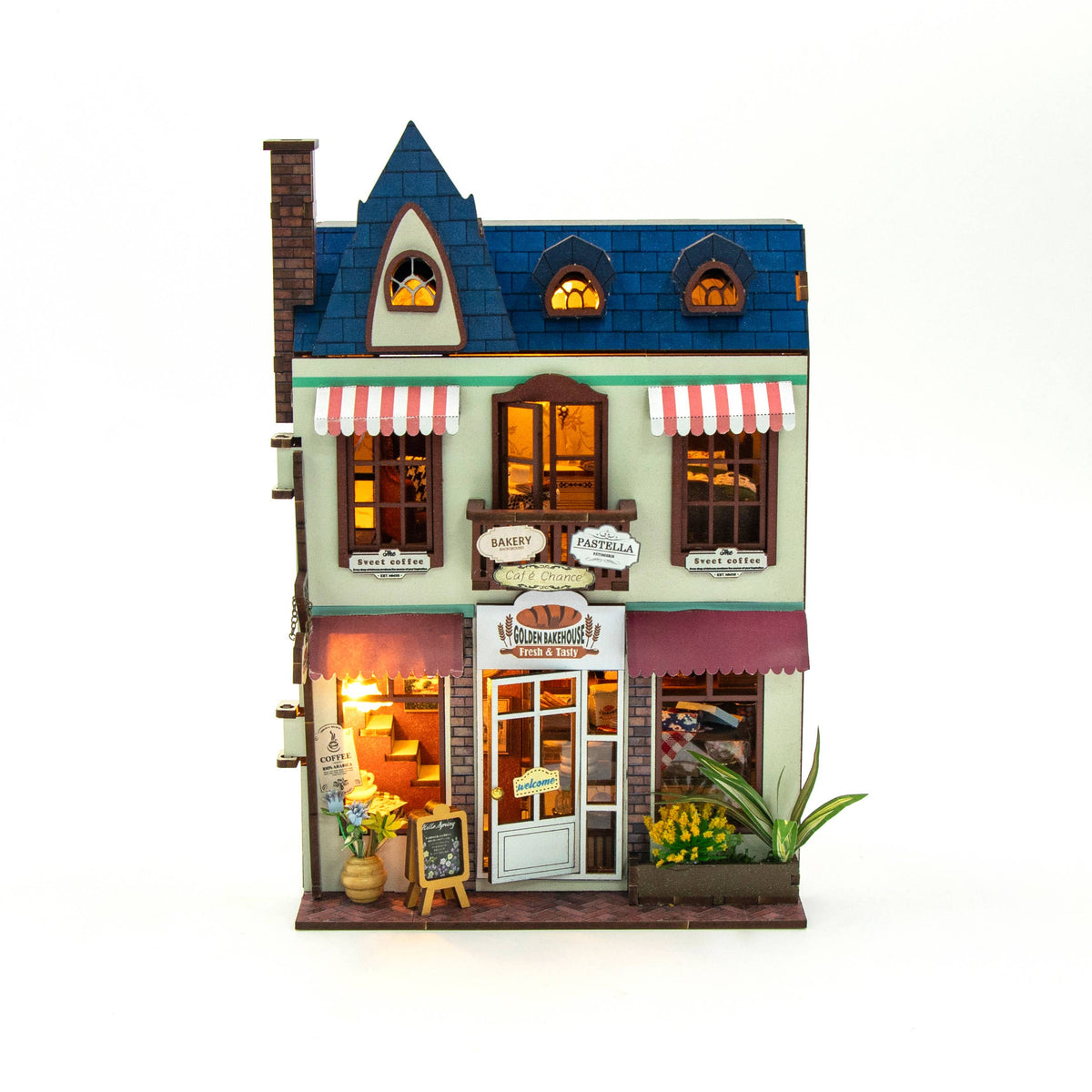 DIY Miniature House Kit: Golden Bakehouse