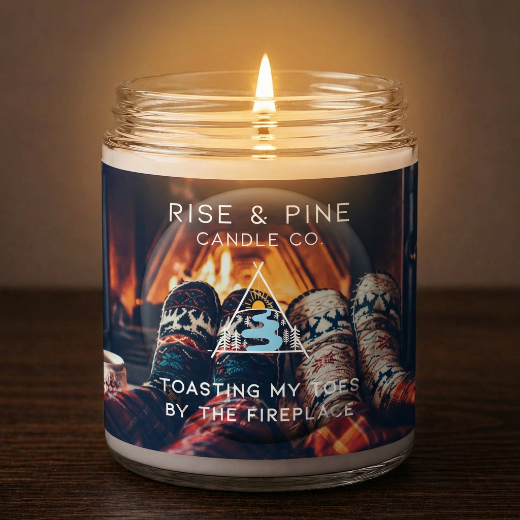 Toasting My Toes By The Fireplace: 9oz 1-wick candle