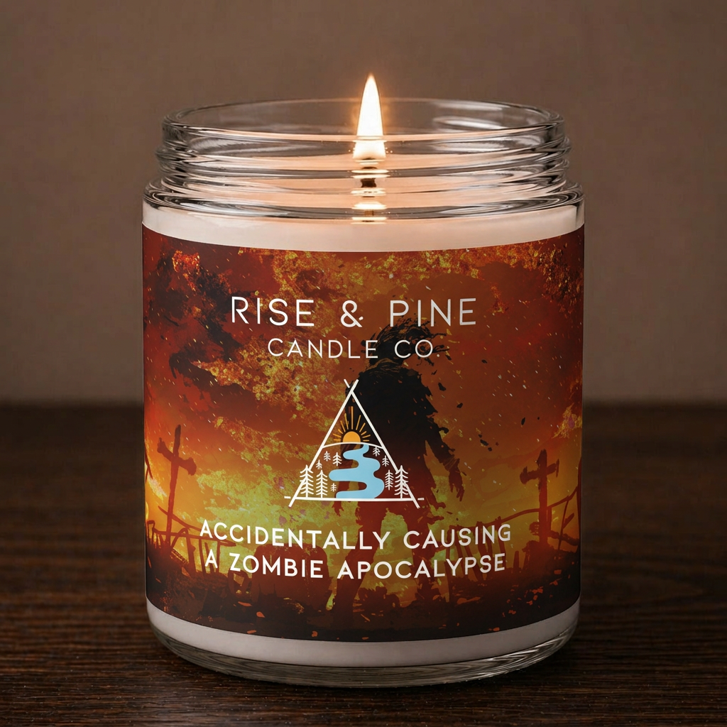 Zombie Bonfire Soy Wax Candle - 9oz