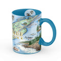 Isle Royale National Park Map Mug – 16 oz Ceramic, Blue