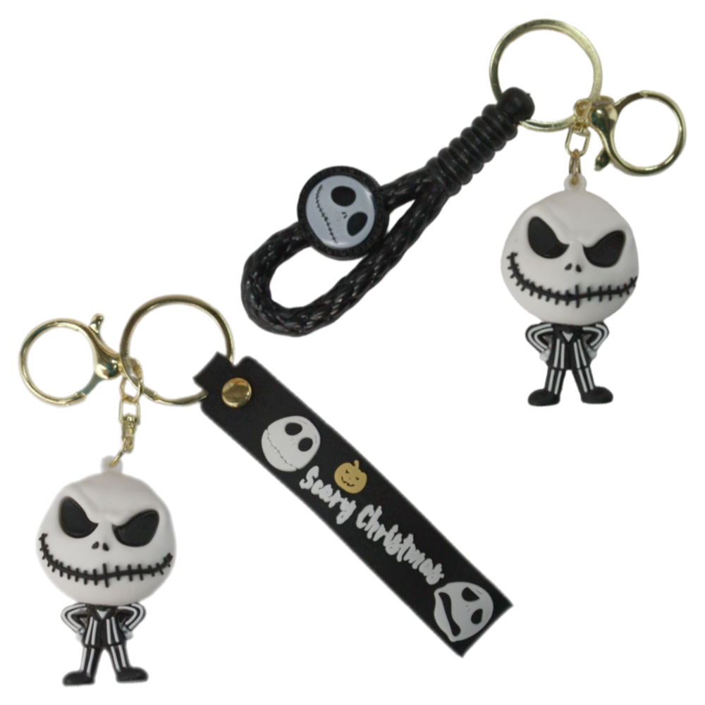Keychain - Jack Skeleton Spooky Cute Christmas Halloween