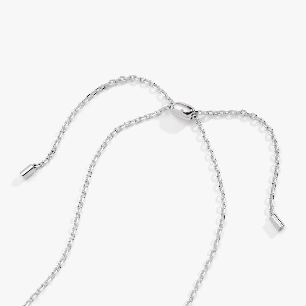 Christmas Light Bulb Shaker Necklace: Silver