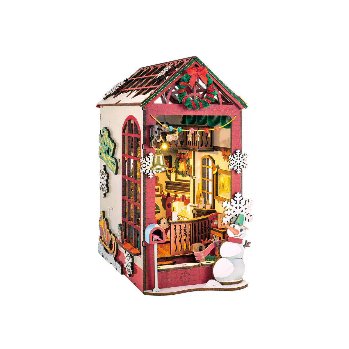 DIY Book Nook Kit: Christmas Indoor Scene